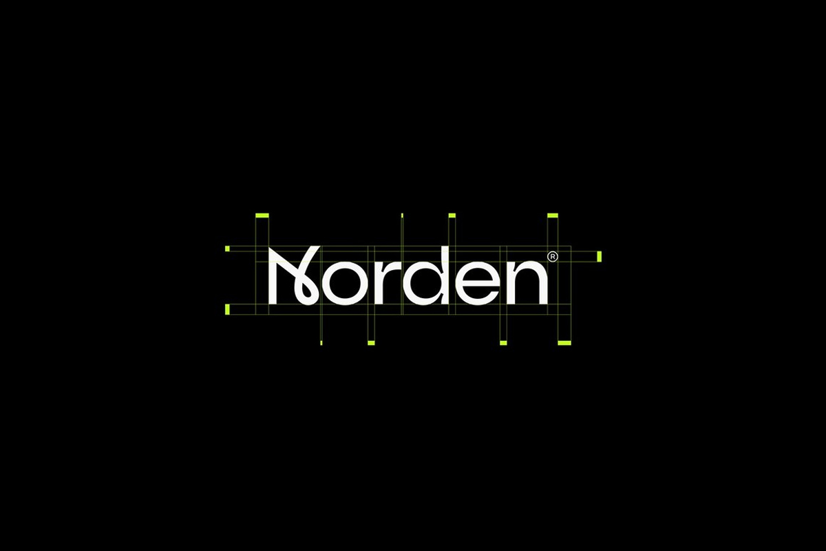 Norden科技反白logo