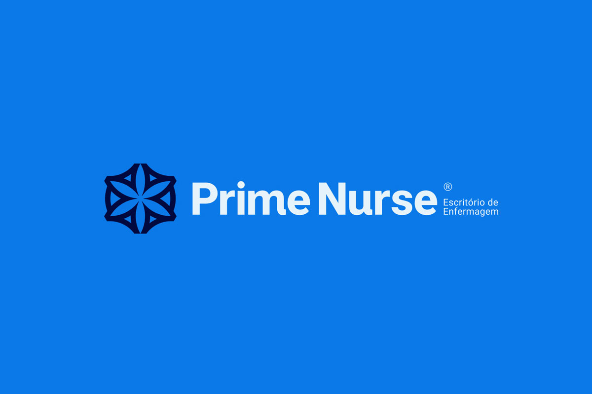 Prime Nurse医疗反白logo