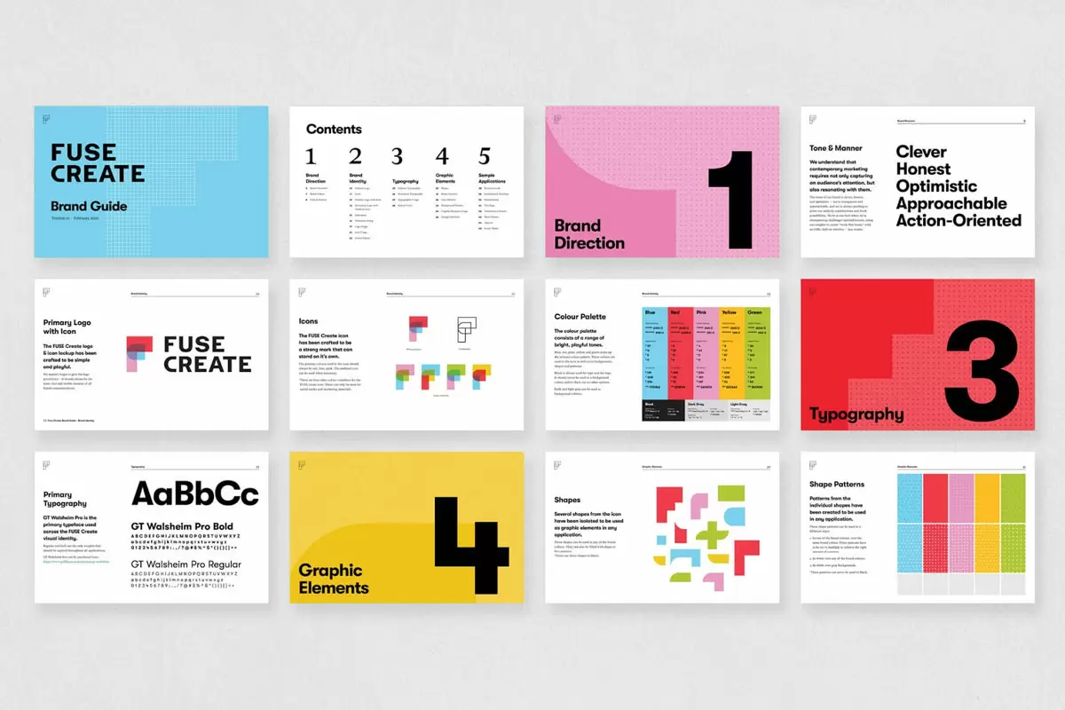 FUSE Create市场营销vi