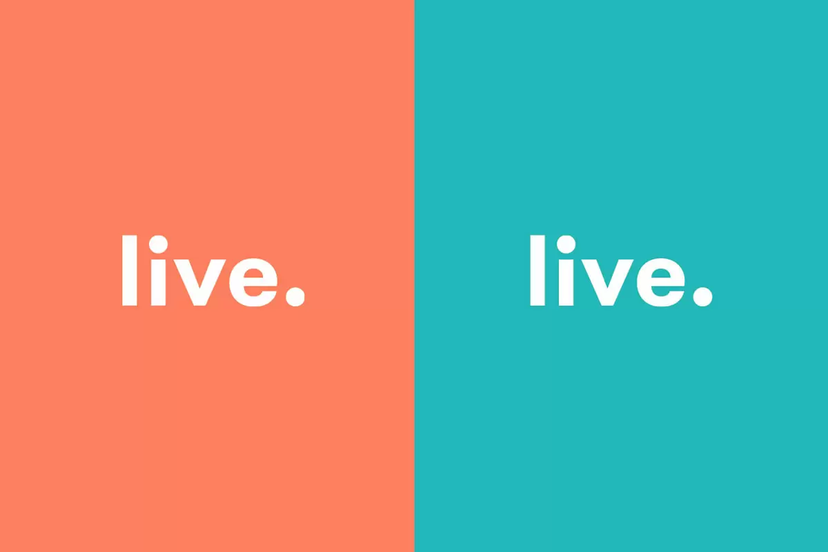 Live食品反白logo