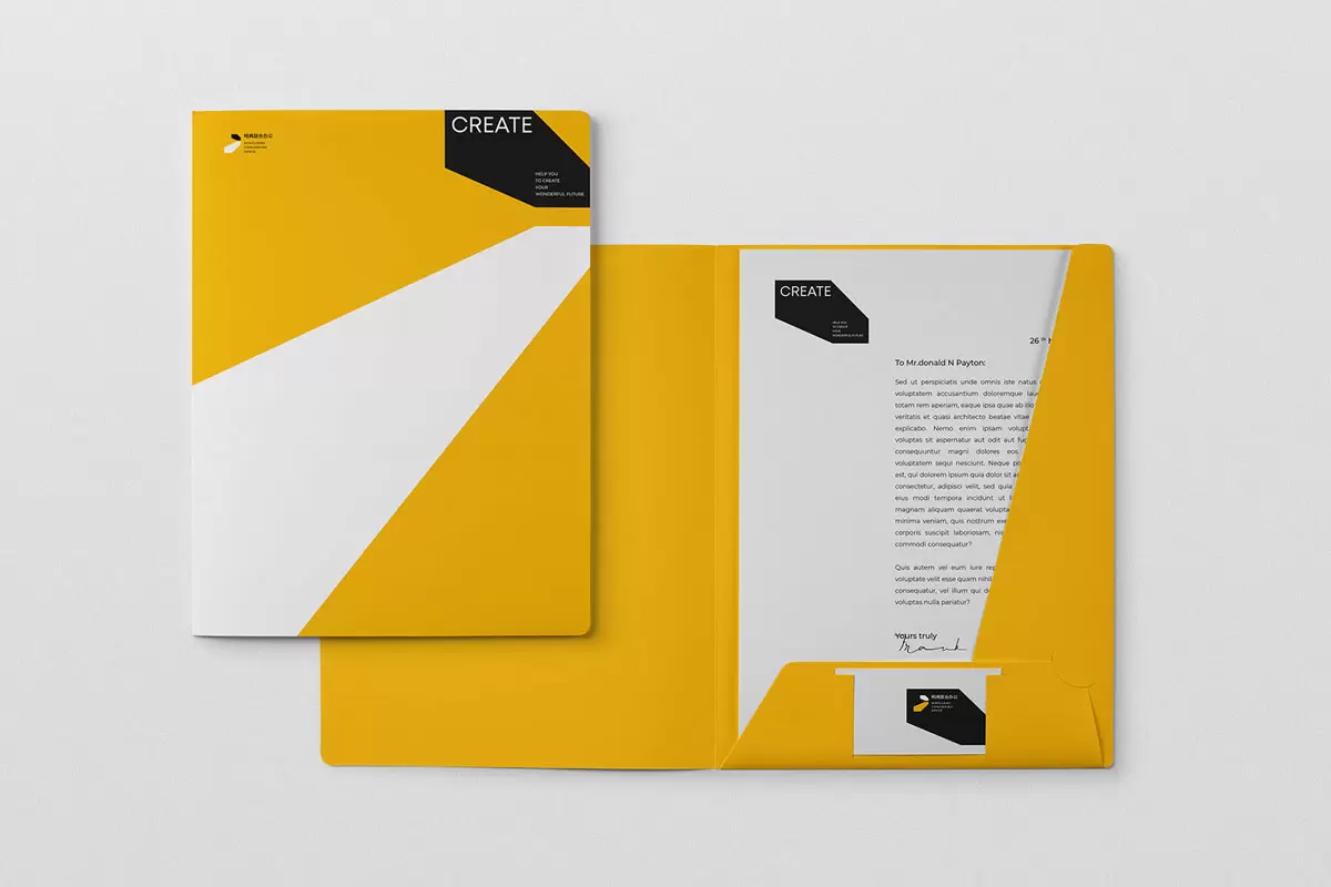 明两联合办公文件夹