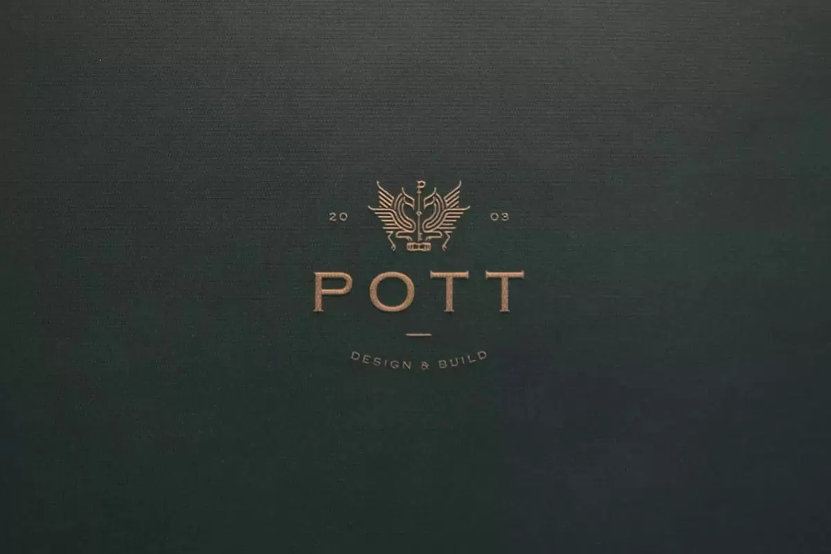 POTT室内建筑反白logo